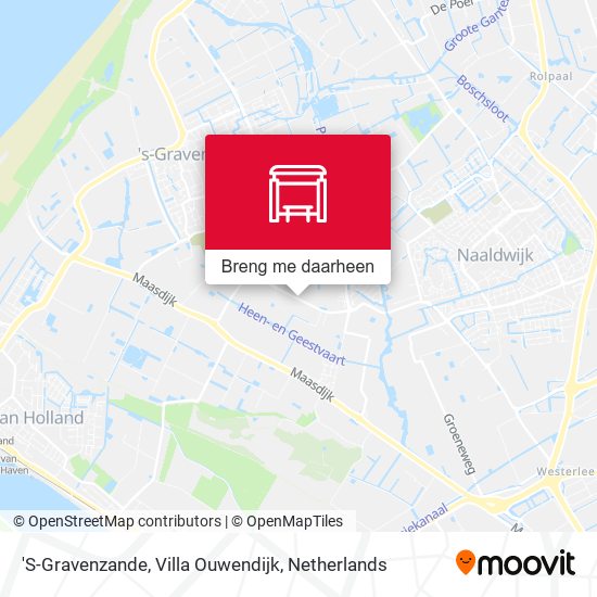 'S-Gravenzande, Villa Ouwendijk kaart