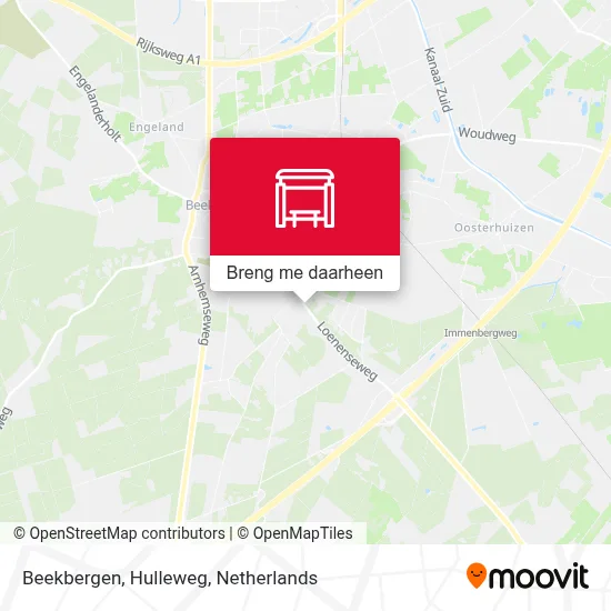 Beekbergen, Hulleweg kaart