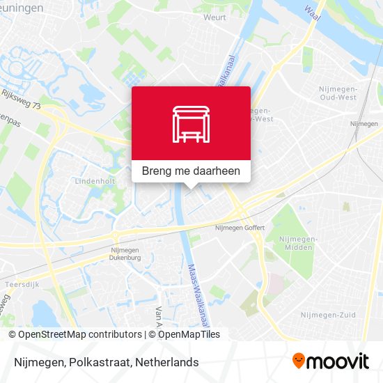 Nijmegen, Polkastraat kaart