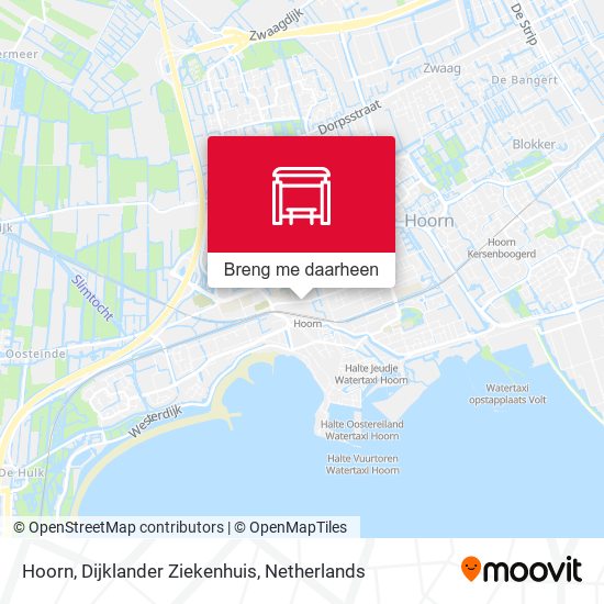 Hoorn, Dijklander Ziekenhuis kaart