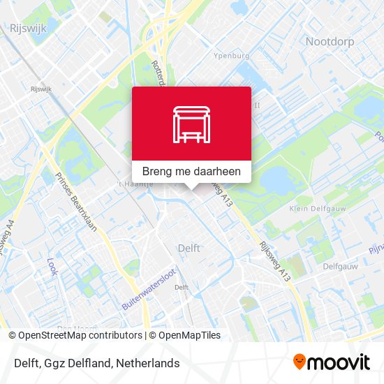 Delft, Ggz Delfland kaart