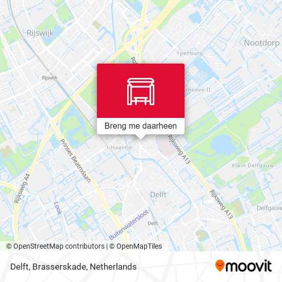 Delft, Brasserskade kaart