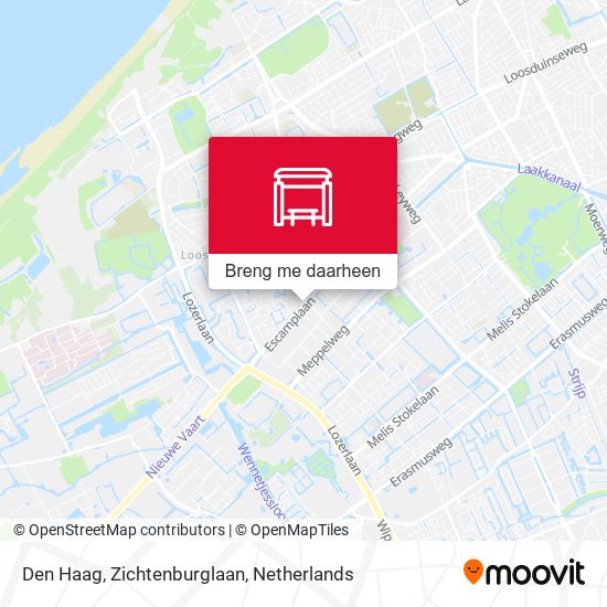 Den Haag, Zichtenburglaan kaart