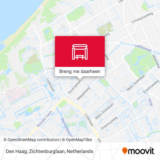Den Haag, Zichtenburglaan kaart