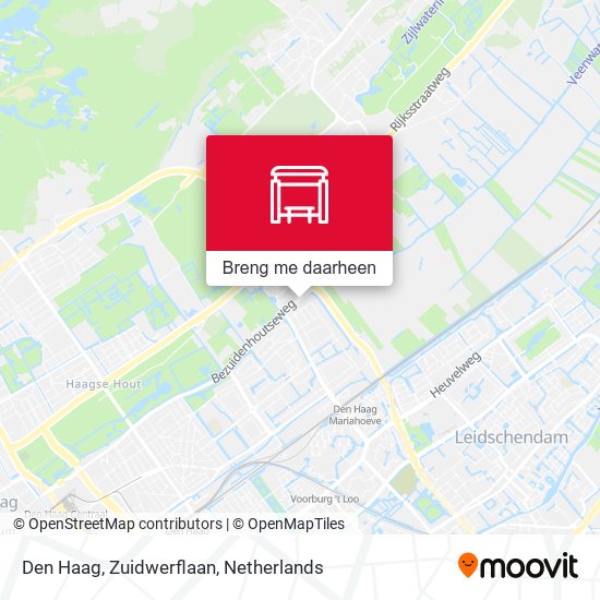 Den Haag, Zuidwerflaan kaart