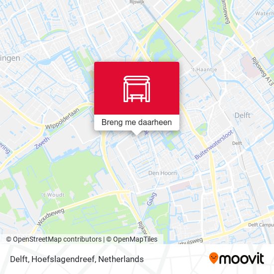Delft, Hoefslagendreef kaart
