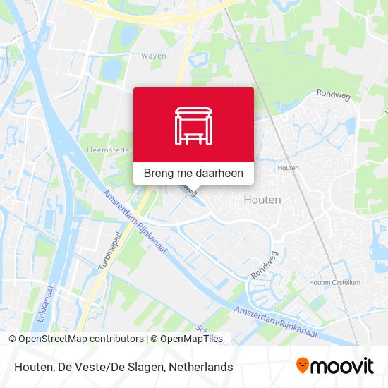 Houten, De Veste/De Slagen kaart
