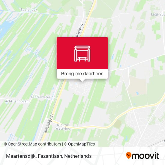 Maartensdijk, Fazantlaan kaart