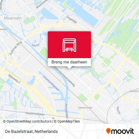 De Bazelstraat kaart