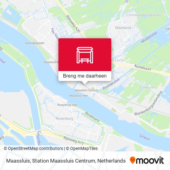 Maassluis, Station Maassluis Centrum kaart