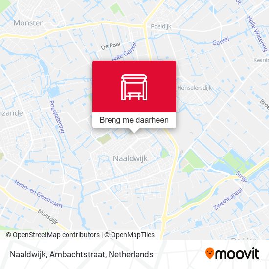 Naaldwijk, Ambachtstraat kaart