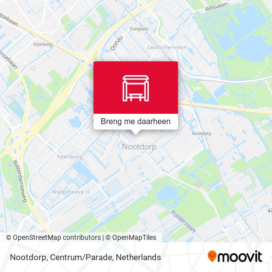 Nootdorp, Centrum/Parade kaart