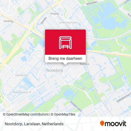 Nootdorp, Larixlaan kaart