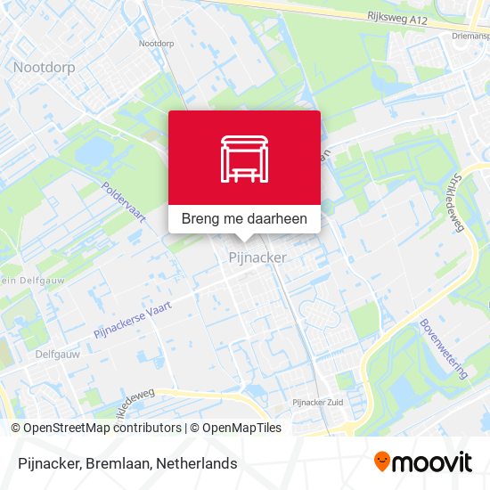 Pijnacker, Bremlaan kaart