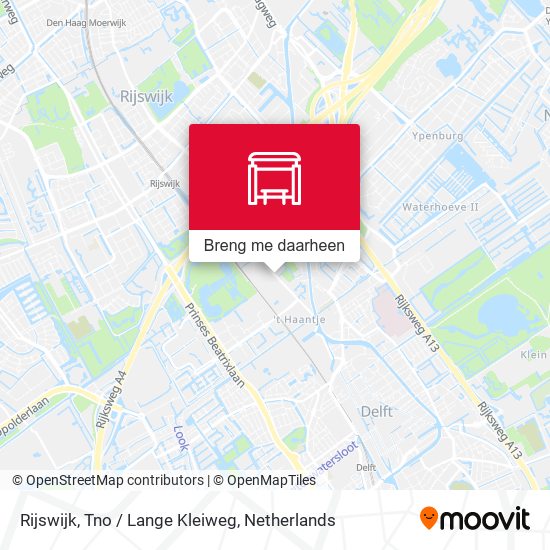 Rijswijk, Tno / Lange Kleiweg kaart