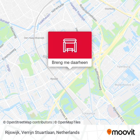 Rijswijk, Verrijn Stuartlaan kaart