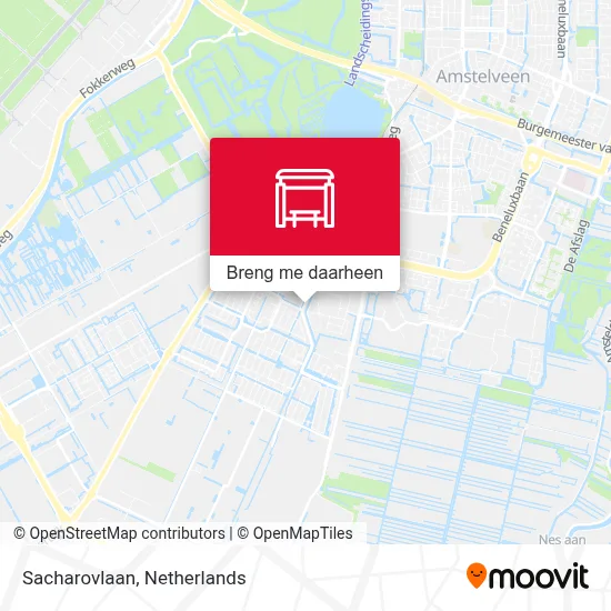 Sacharovlaan kaart