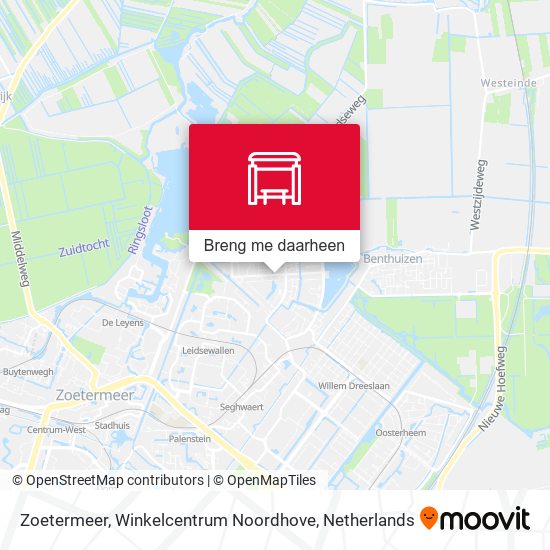 Zoetermeer, Winkelcentrum Noordhove kaart