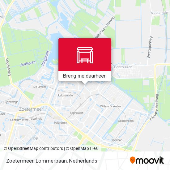 Zoetermeer, Lommerbaan kaart