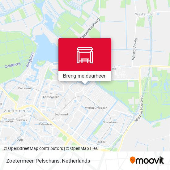 Zoetermeer, Pelschans kaart