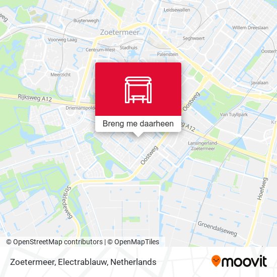 Zoetermeer, Electrablauw kaart
