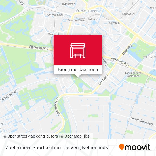 Zoetermeer, Sportcentrum De Veur kaart