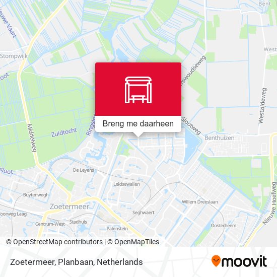 Zoetermeer, Planbaan kaart