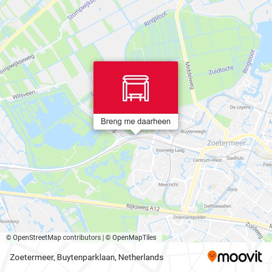 Zoetermeer, Buytenparklaan kaart