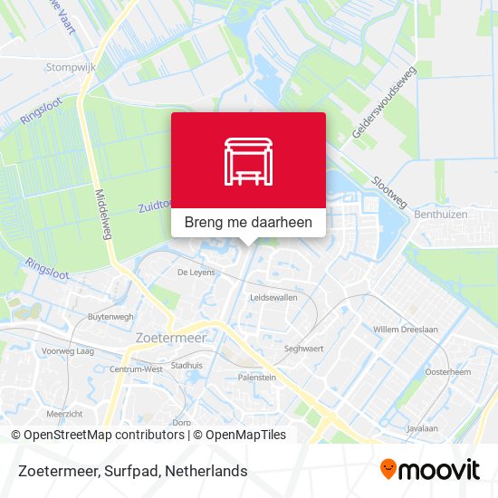 Zoetermeer, Surfpad kaart