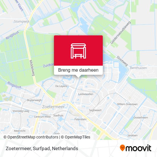 Zoetermeer, Surfpad kaart