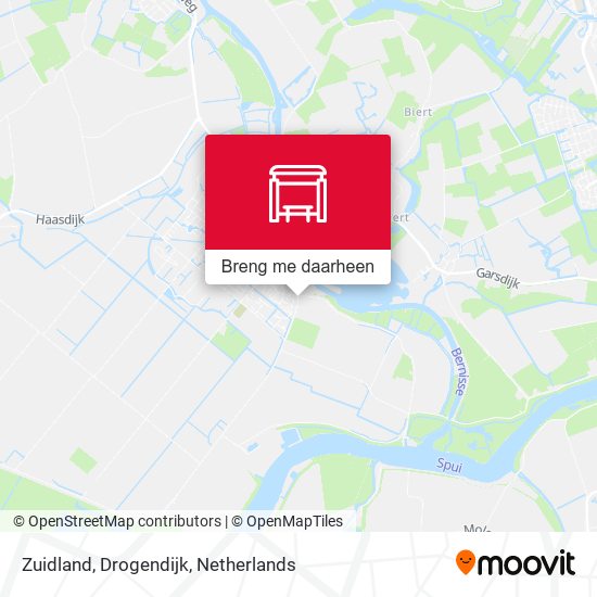 Zuidland, Drogendijk kaart