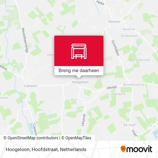 Hoogeloon, Hoofdstraat kaart