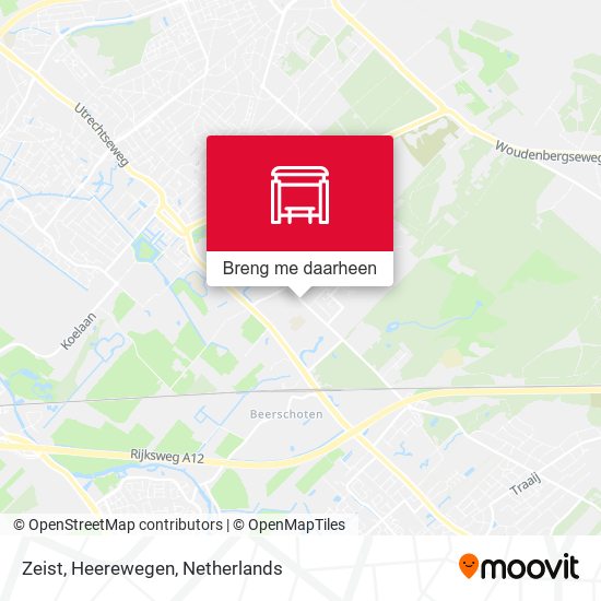 Zeist, Heerewegen kaart