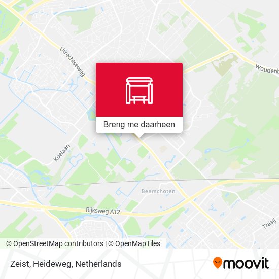 Zeist, Heideweg kaart