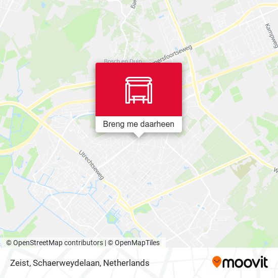 Zeist, Schaerweydelaan kaart