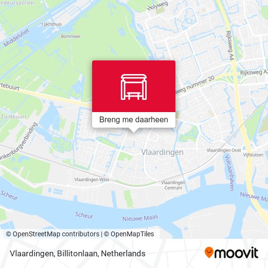 Vlaardingen, Billitonlaan kaart