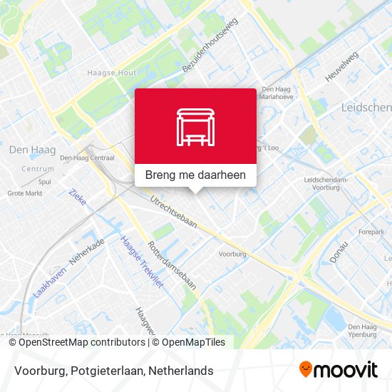 Voorburg, Potgieterlaan kaart