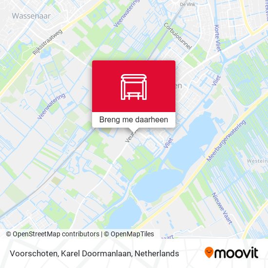 Voorschoten, Karel Doormanlaan kaart