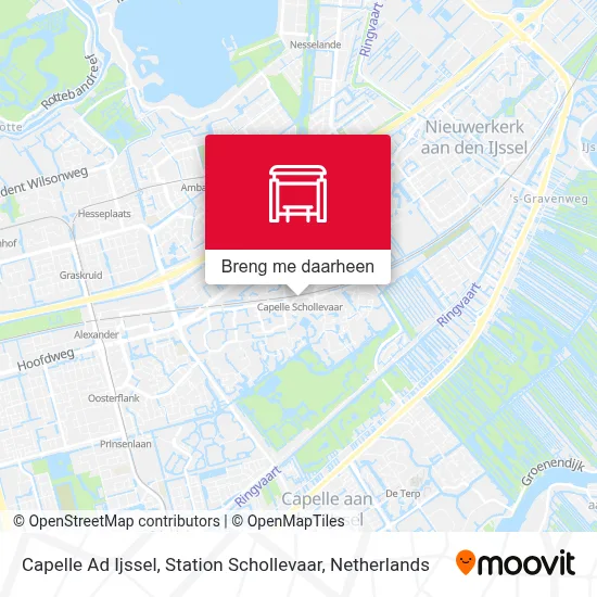 Capelle Ad Ijssel, Station Schollevaar kaart