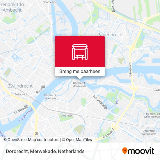 Dordrecht, Merwekade kaart