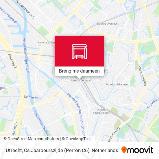 Utrecht, Cs Jaarbeurszijde (Perron C6) kaart