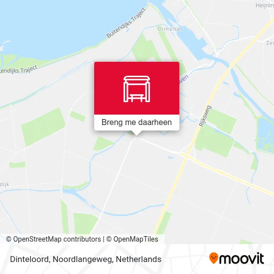 Dinteloord, Noordlangeweg kaart