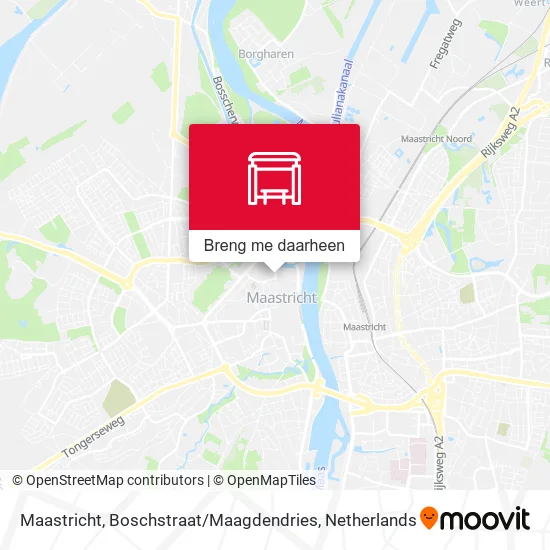 Maastricht, Boschstraat / Maagdendries kaart