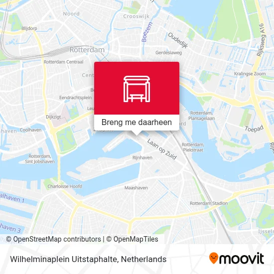 Wilhelminaplein Uitstaphalte kaart