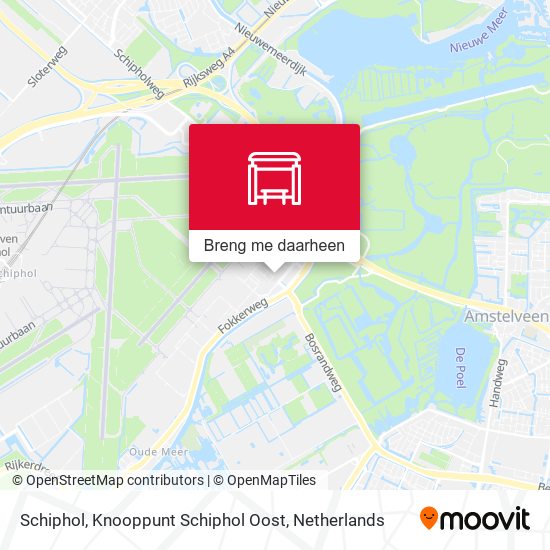 Schiphol, Knooppunt Schiphol Oost kaart
