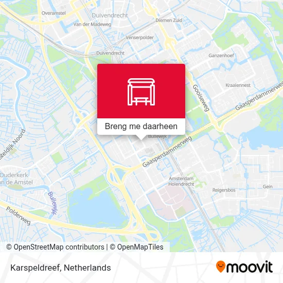 Karspeldreef kaart