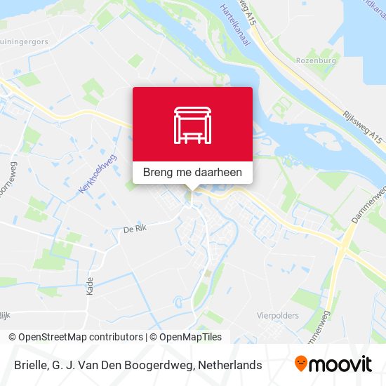 Brielle, G. J. Van Den Boogerdweg kaart