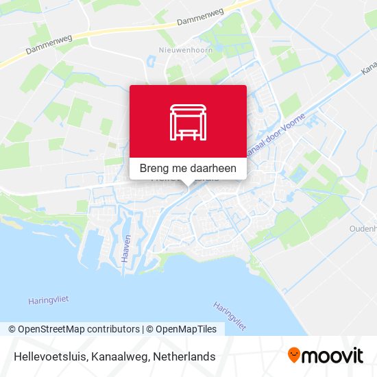 Hellevoetsluis, Kanaalweg kaart