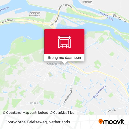 Oostvoorne, Brielseweg kaart