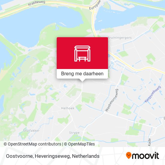 Oostvoorne, Heveringseweg kaart